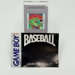 Baseball Nintendo Game Boy Cartridge Manual Tested Authentic